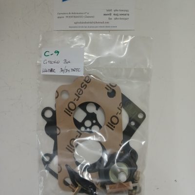 kit juntas carburador Weber 34/34DRTC, REF: C-9